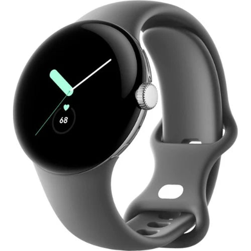 Google Pixel Watch (1st Gen) 41MM (GPS) - Polished Silver Stainless Steel - Good