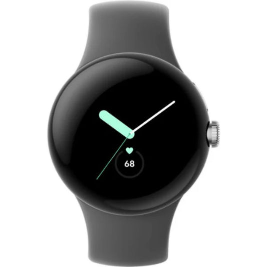 Google Pixel Watch (1st Gen) 41MM (GPS) - Polished Silver Stainless Steel - Good