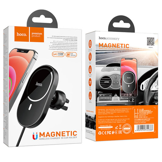Hoco CA90 magnetic for air outlet Car wireless charger