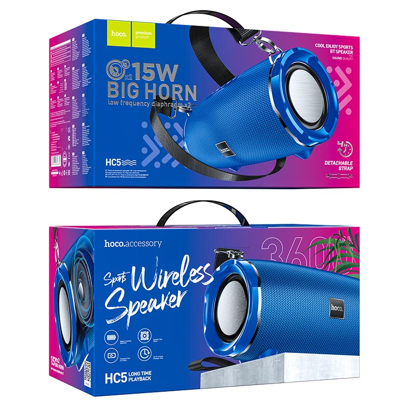 Hoco HC5 Wireless Speaker – Blue