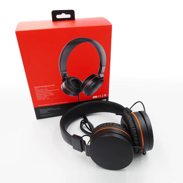 Itel E81 Wired Headphone 3.5mm Aux Cable – Black