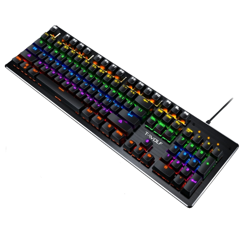 T-Wolf T70 87 Key Wired Mechanical Backlit Gaming Keyboard